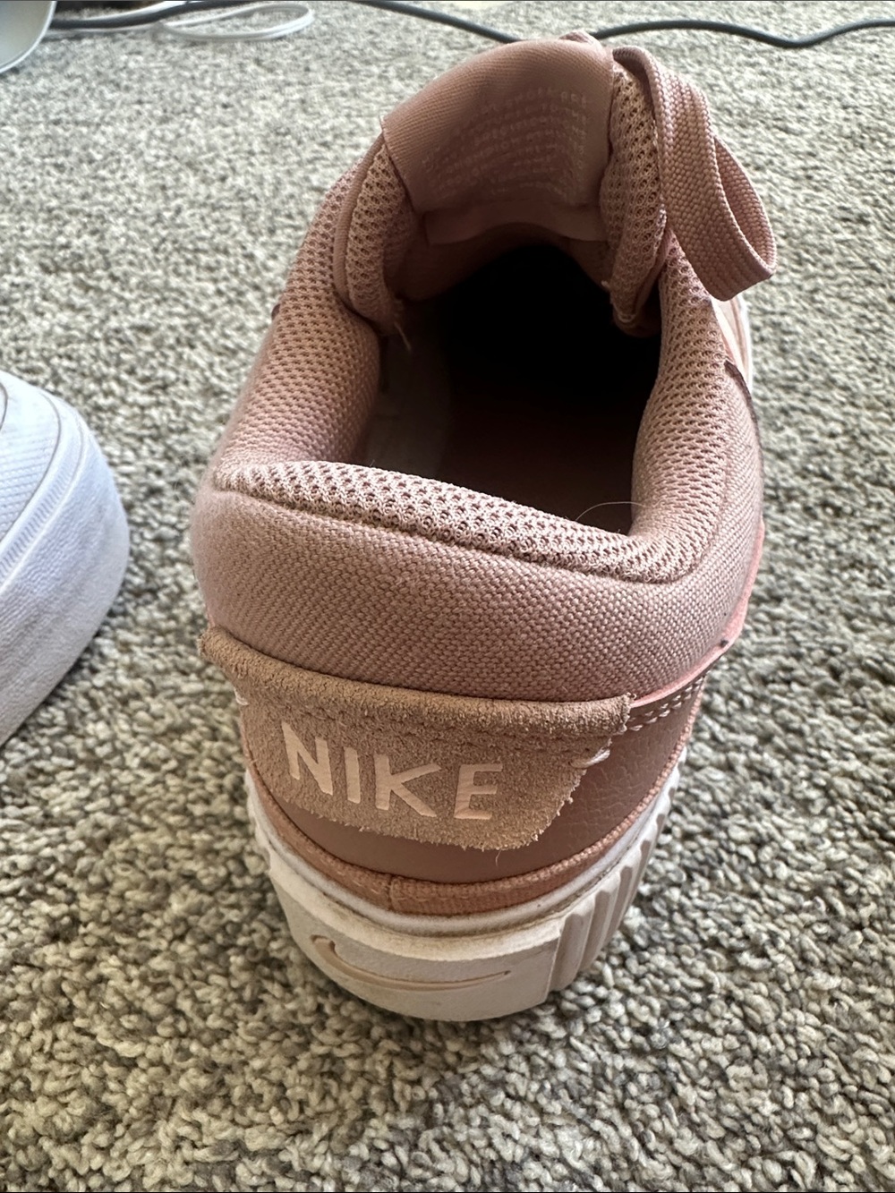Nike Women's Blush Pink Platform Sneakers - Picture 3 of 4